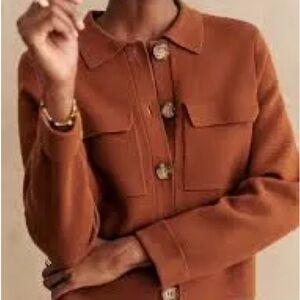 Sezane Betty Jacket Hazelnut Size S